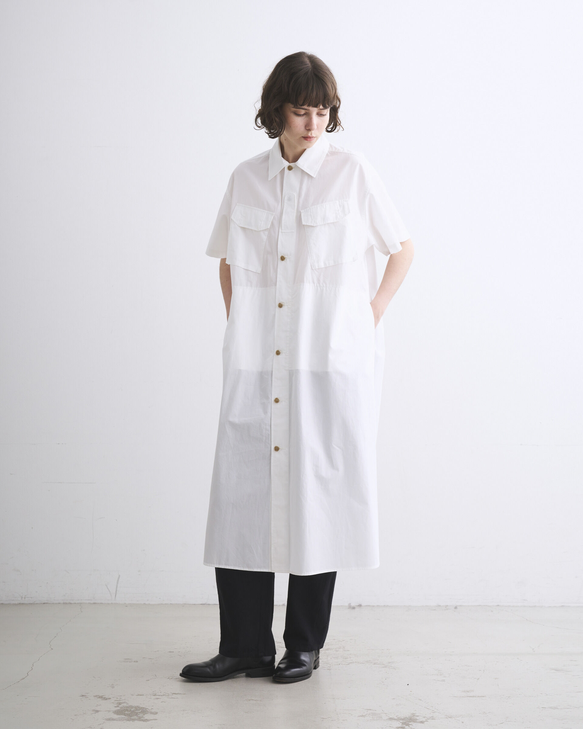 Traditional Weatherwear「SHIRT 205」|ワンピース|ｵﾌ ﾎﾜｲﾄ