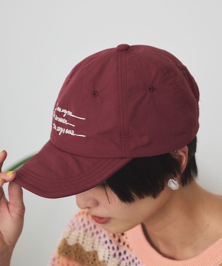 AMERICAN HOLIC「【マルチ機能】折りたたみ手描き刺繍キャップ」|その他|