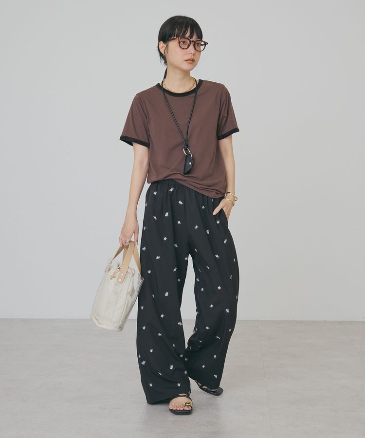 AMERICAN HOLIC「【抗菌防臭・吸水速乾】シアーベロアリンガーTシャツ」|Tシャツ・カットソー|