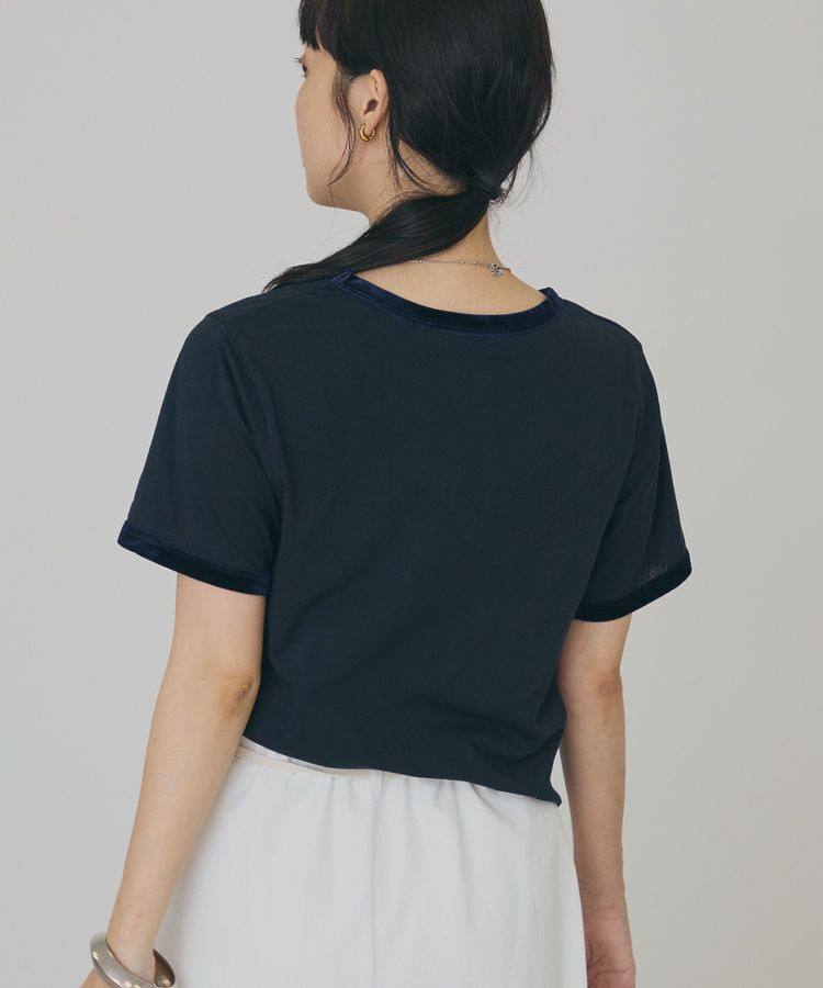 AMERICAN HOLIC「【抗菌防臭・吸水速乾】シアーベロアリンガーTシャツ」|Tシャツ・カットソー|
