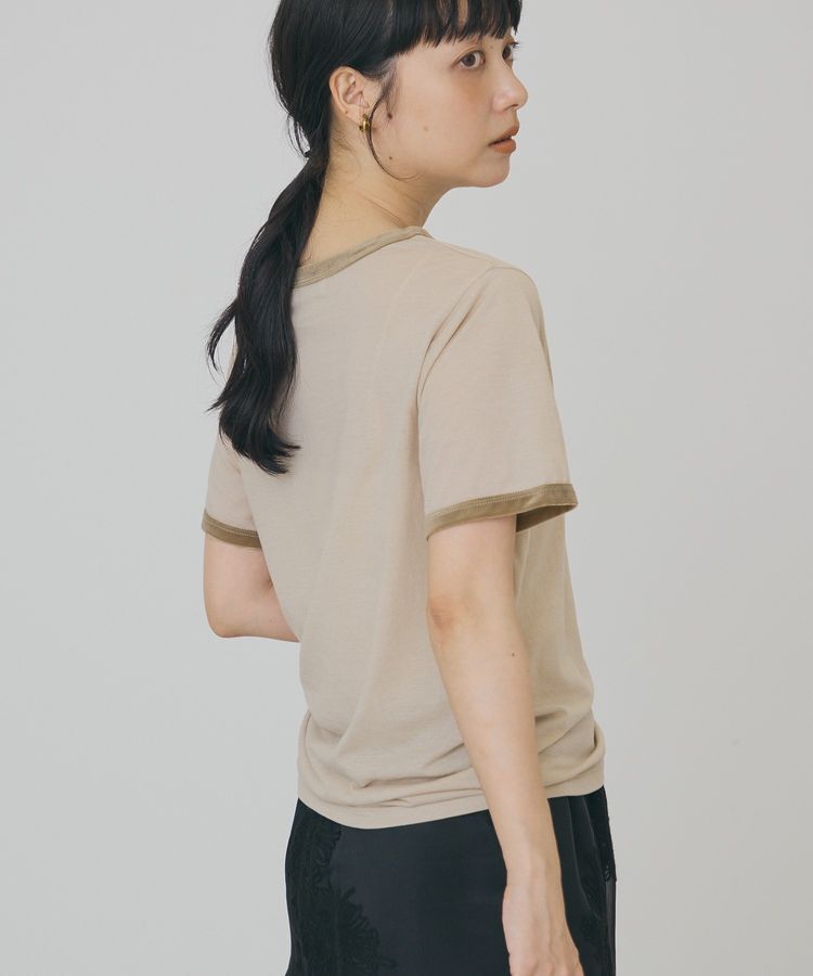 AMERICAN HOLIC「【抗菌防臭・吸水速乾】シアーベロアリンガーTシャツ」|Tシャツ・カットソー|