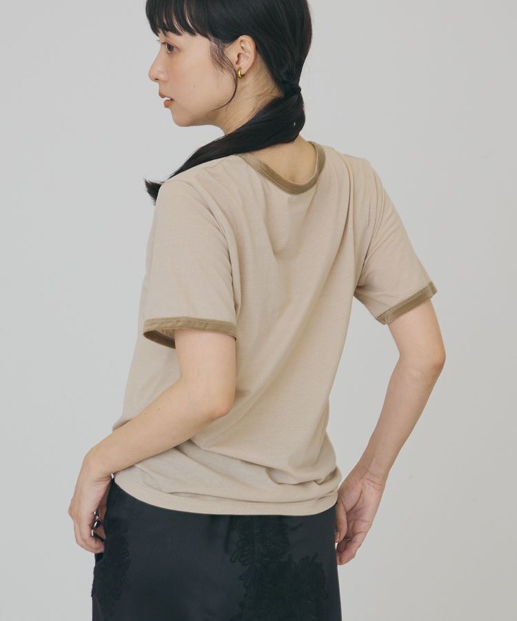 AMERICAN HOLIC「【抗菌防臭・吸水速乾】シアーベロアリンガーTシャツ」|Tシャツ・カットソー|