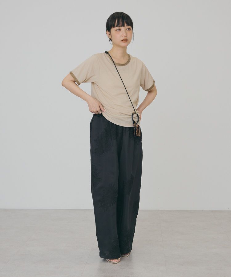 AMERICAN HOLIC「【抗菌防臭・吸水速乾】シアーベロアリンガーTシャツ」|Tシャツ・カットソー|