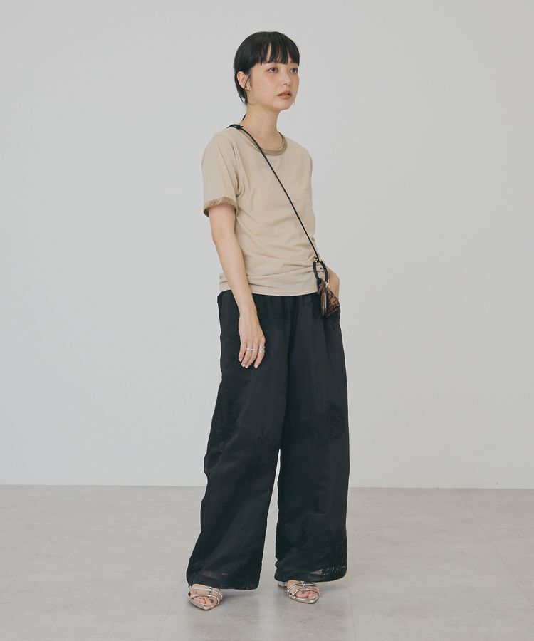 AMERICAN HOLIC「【抗菌防臭・吸水速乾】シアーベロアリンガーTシャツ」|Tシャツ・カットソー|