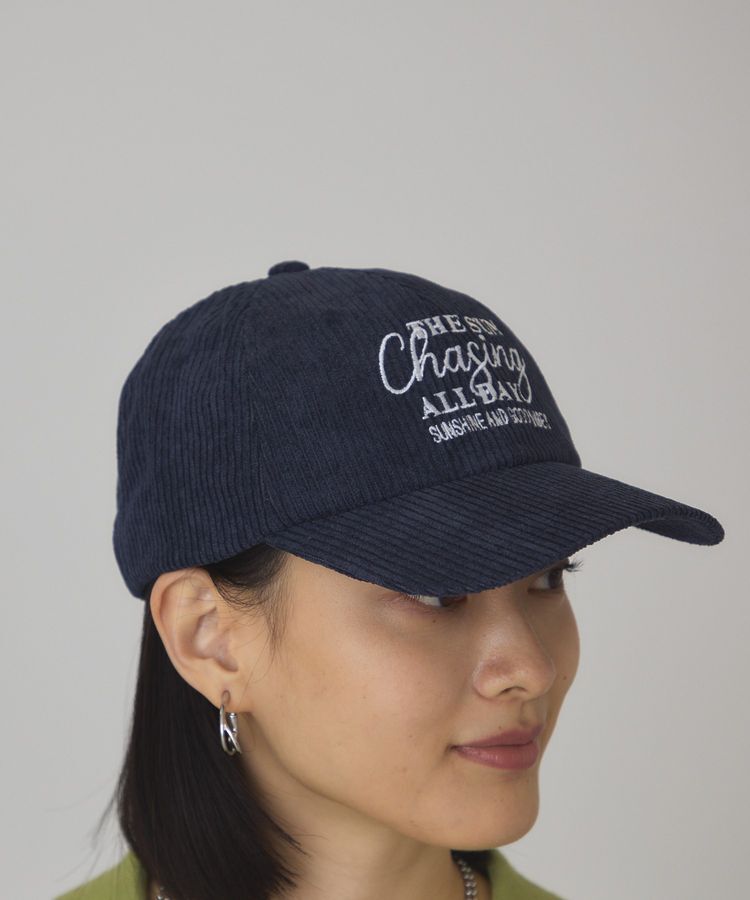 AMERICAN HOLIC「コーデュロイロゴキャップ」|その他|Navy