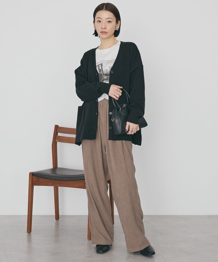 AMERICAN HOLIC「【WEB限定】バイパチVネックルーズカーディガン」|カーディガン|