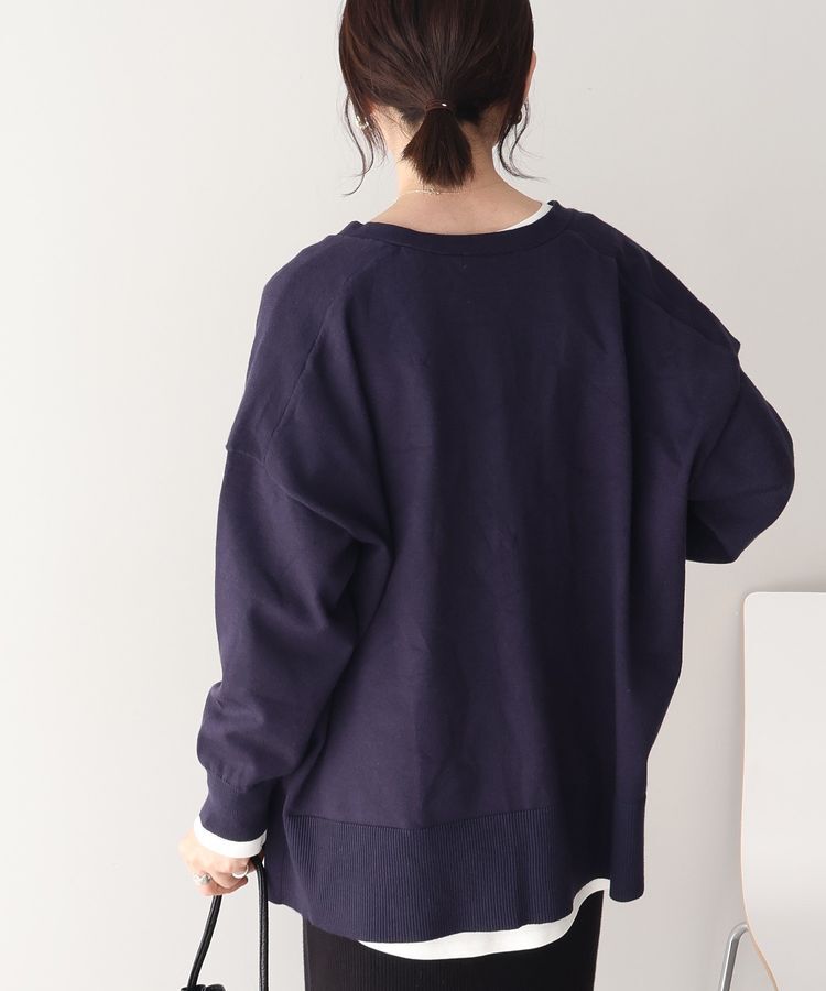 AMERICAN HOLIC「【WEB限定】バイパチVネックルーズカーディガン」|カーディガン|