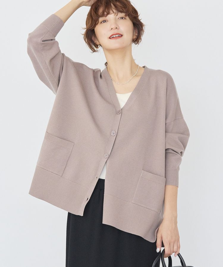 AMERICAN HOLIC「【WEB限定】バイパチVネックルーズカーディガン」|カーディガン|