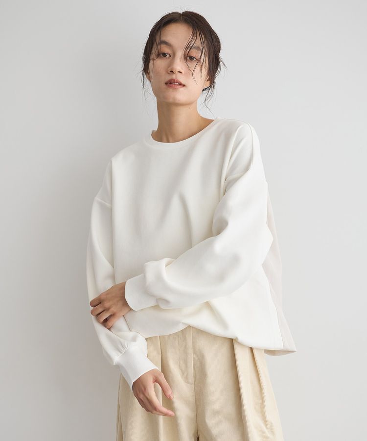GARAGE OF GOOD CLOTHING「異素材MIX裾ドロストプルオーバー」|Tシャツ・カットソー|