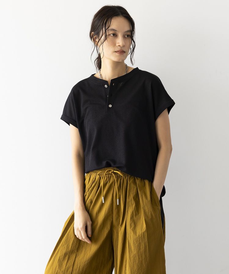 GARAGE OF GOOD CLOTHING「【日本製】シアーワッフルヘンリーネックトップス」|Tシャツ・カットソー|