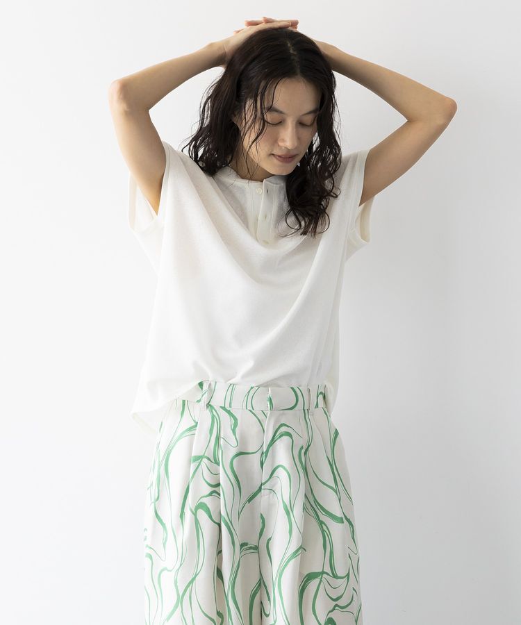 GARAGE OF GOOD CLOTHING「【日本製】シアーワッフルヘンリーネックトップス」|Tシャツ・カットソー|