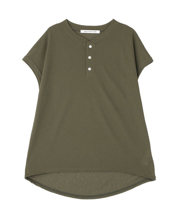 GARAGE OF GOOD CLOTHING「【日本製】シアーワッフルヘンリーネックトップス」|Tシャツ・カットソー|