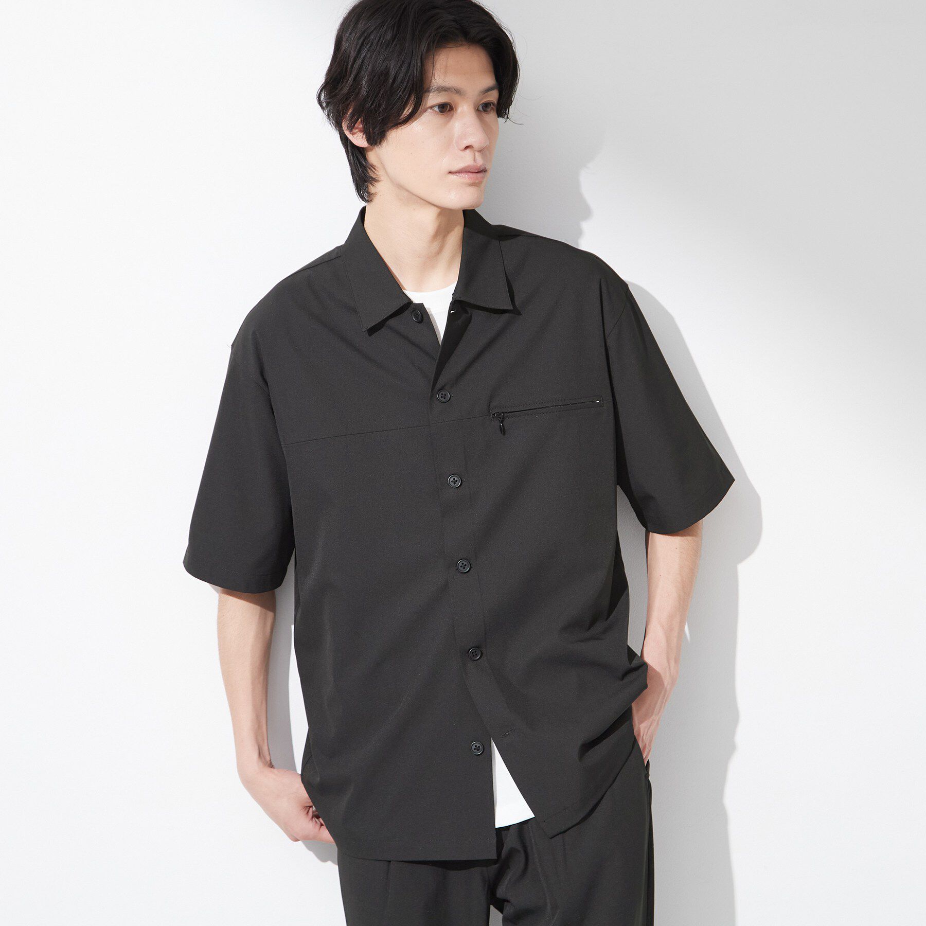 THE SHOP TK「【吸水速乾／防シワ／マシンウォッシャブル】ハイドロクール 半袖シャツ」|シャツ・ブラウス|