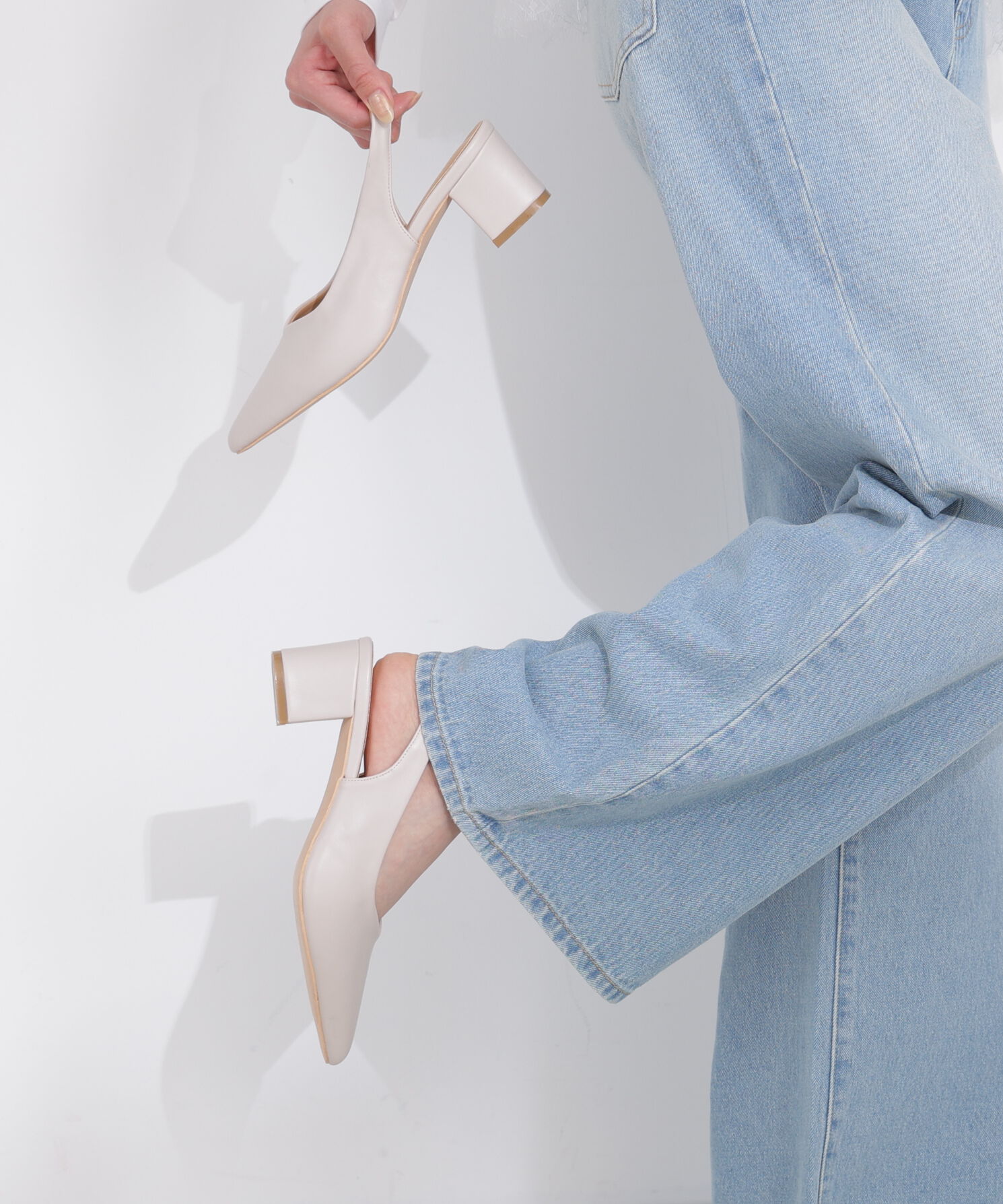 PROPORTION BODY DRESSING「バックストラップパンプス」|その他|アイボリー2