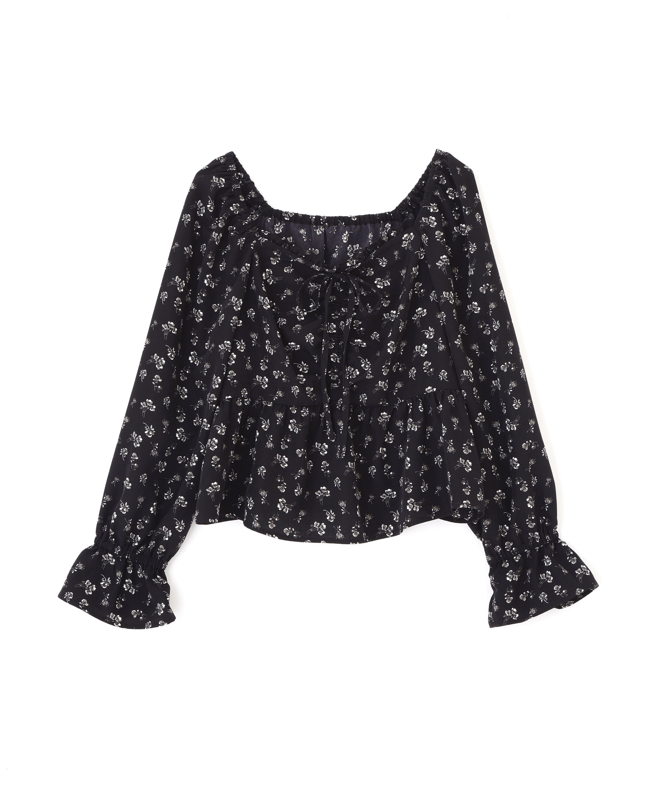 PROPORTION BODY DRESSING「フラワーパターンギャザーブラウス」|シャツ・ブラウス|
