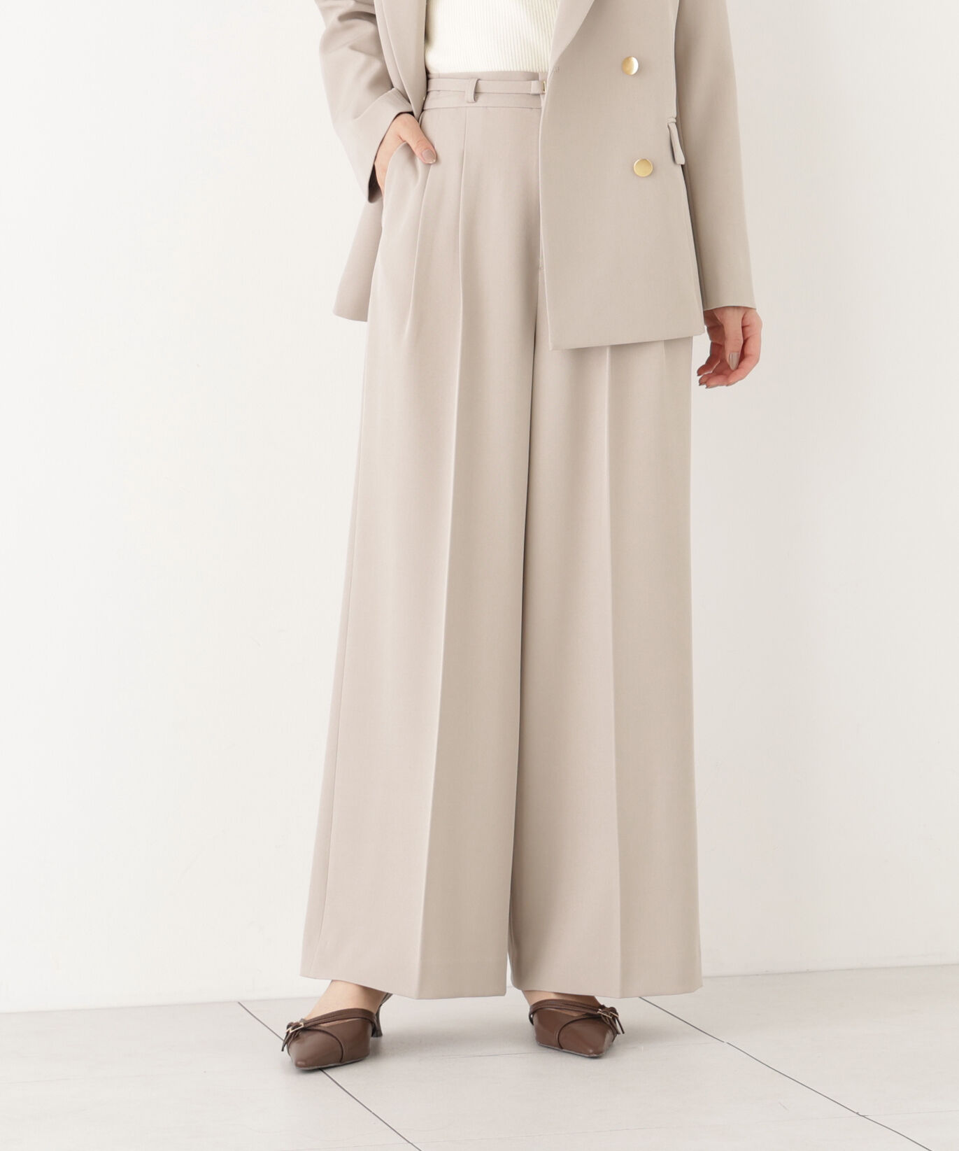 PROPORTION BODY DRESSING「Wブレストワイドパンツ」|その他|