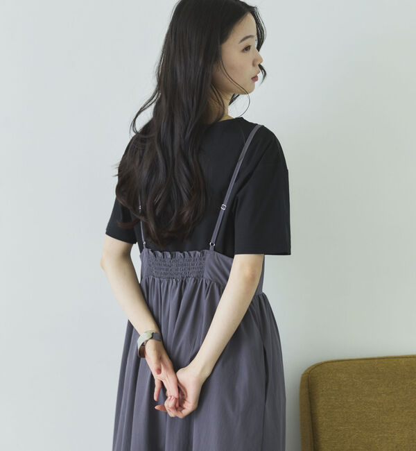 Doux archives「【吸湿透気】ボートネック半袖プルオーバー」|Tシャツ・カットソー|
