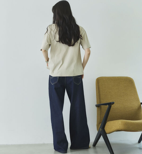 Doux archives「【吸湿透気】ボートネック半袖プルオーバー」|Tシャツ・カットソー|