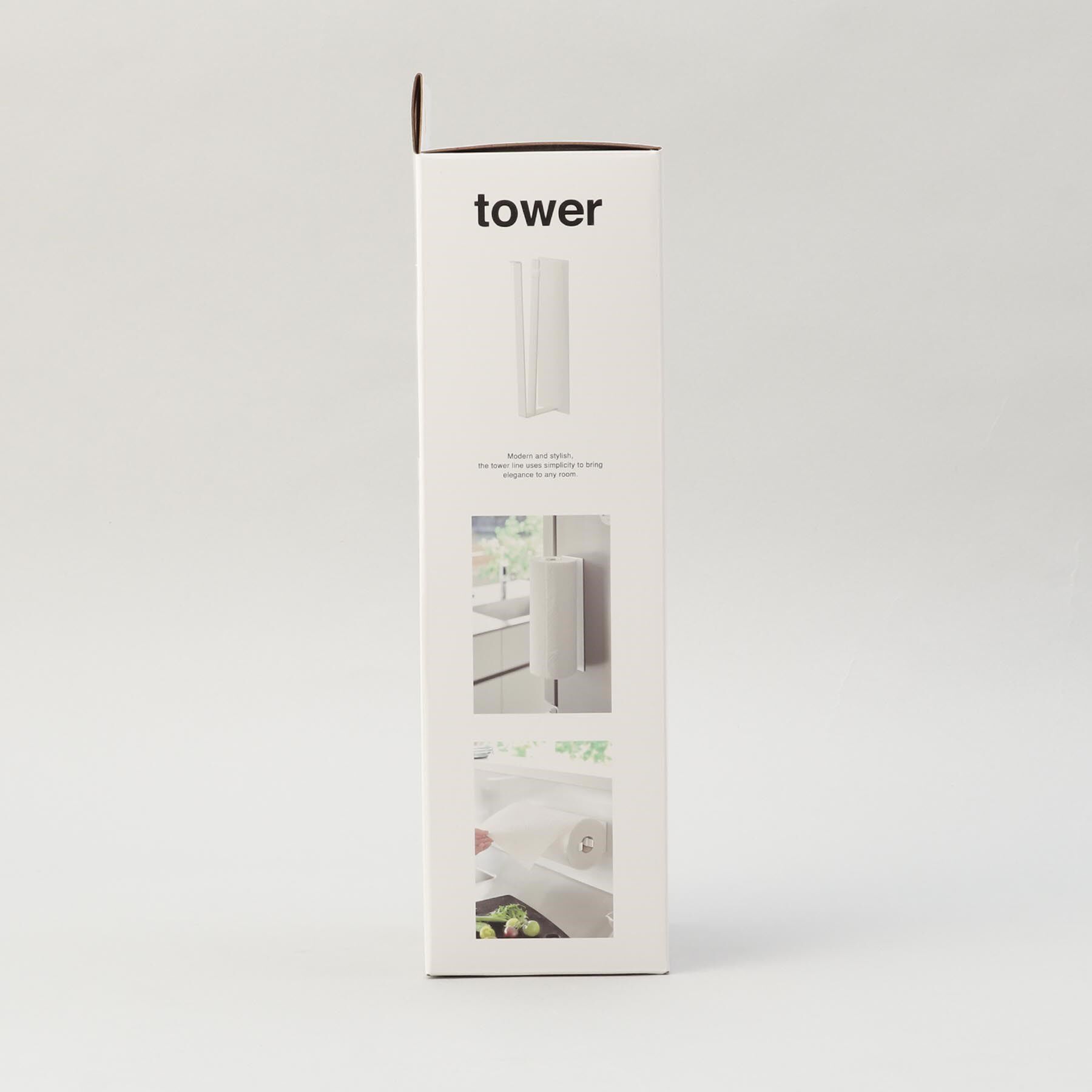 212 KITCHEN STORE「マグネットキッチンペーパーホルダー 縦タイプ L WH 山崎実業 ＜tower タワー＞」|食器・キッチングッズ|