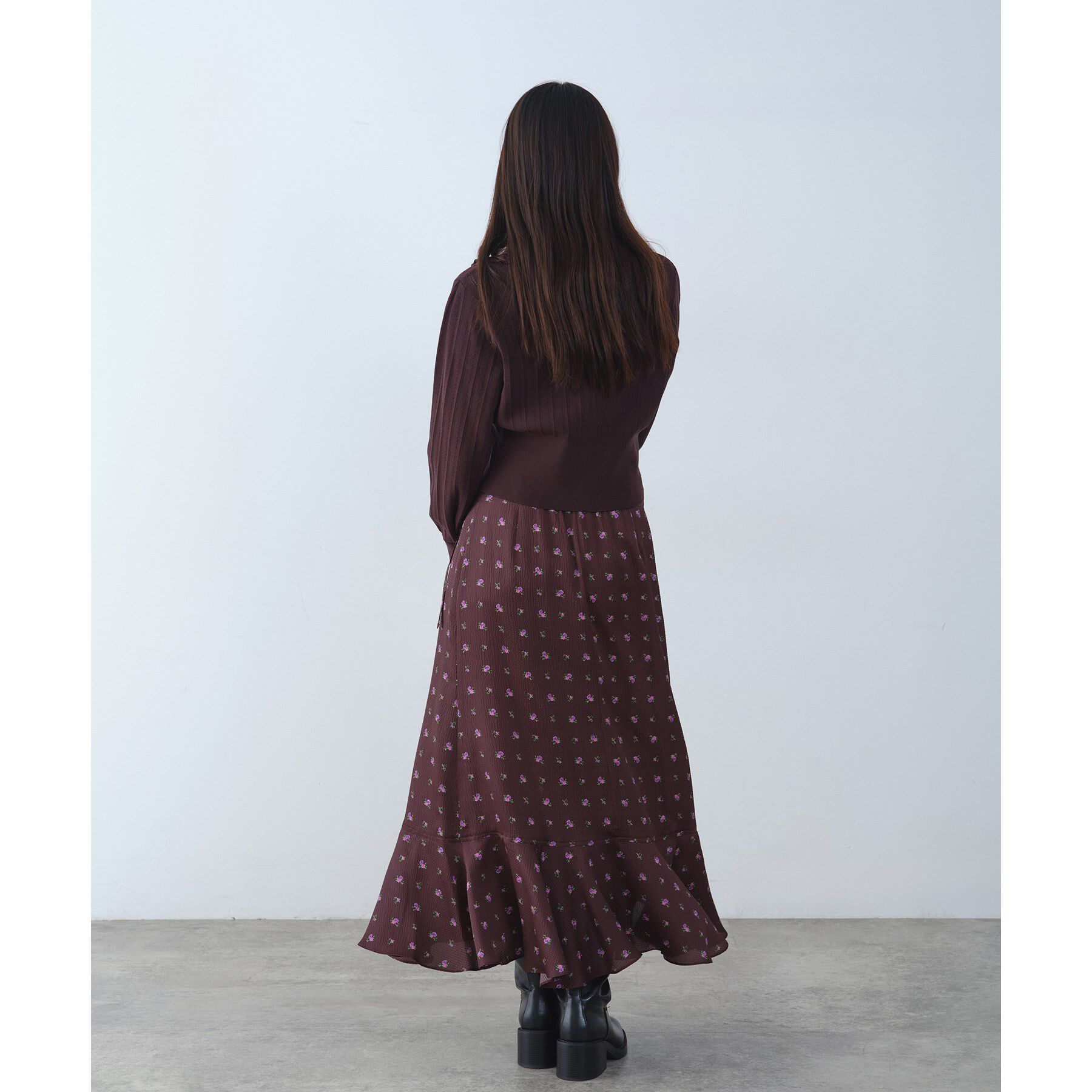 CODE A「sleek collar knit」|カーディガン|