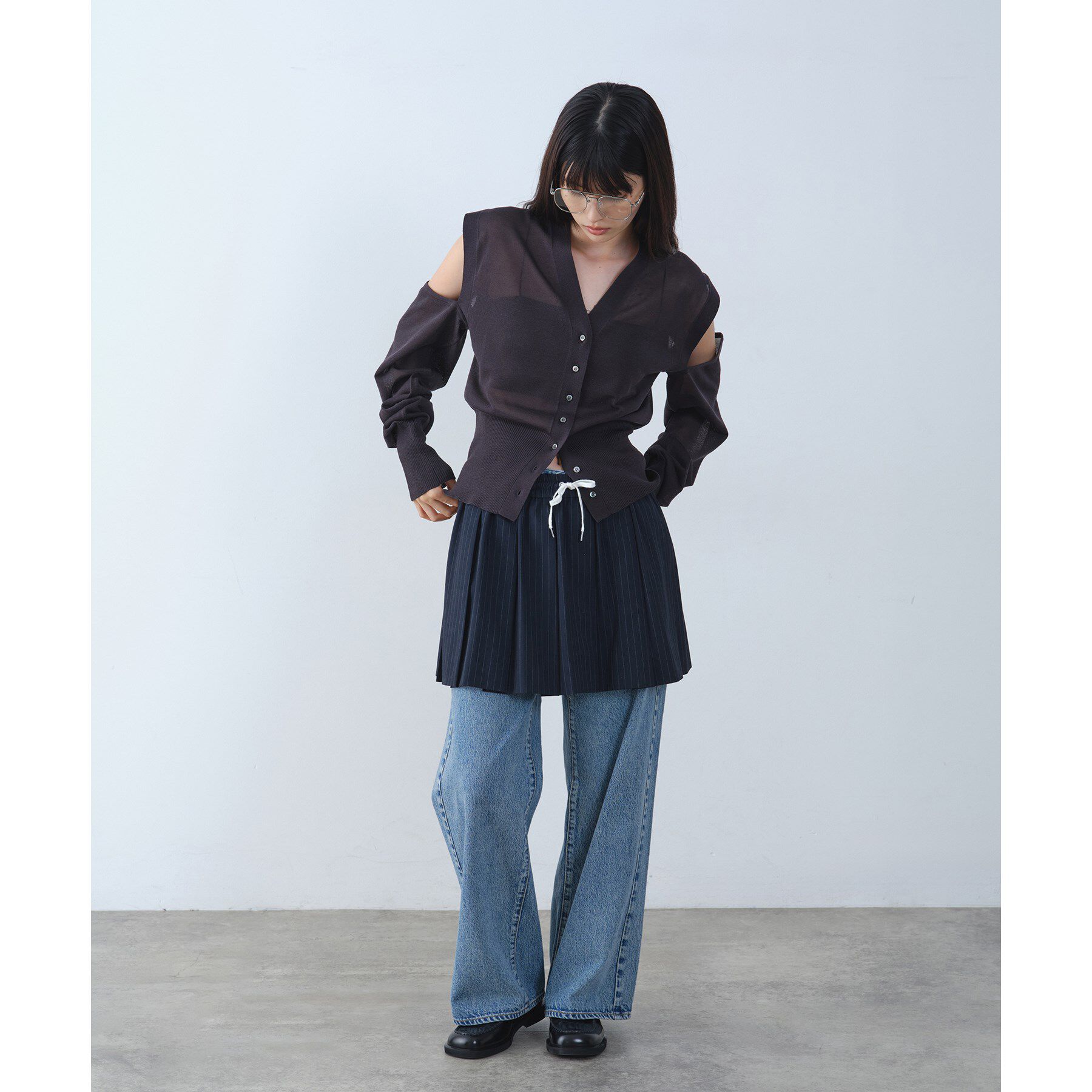 CODE A「tailored mood mini skirt」|スカート|