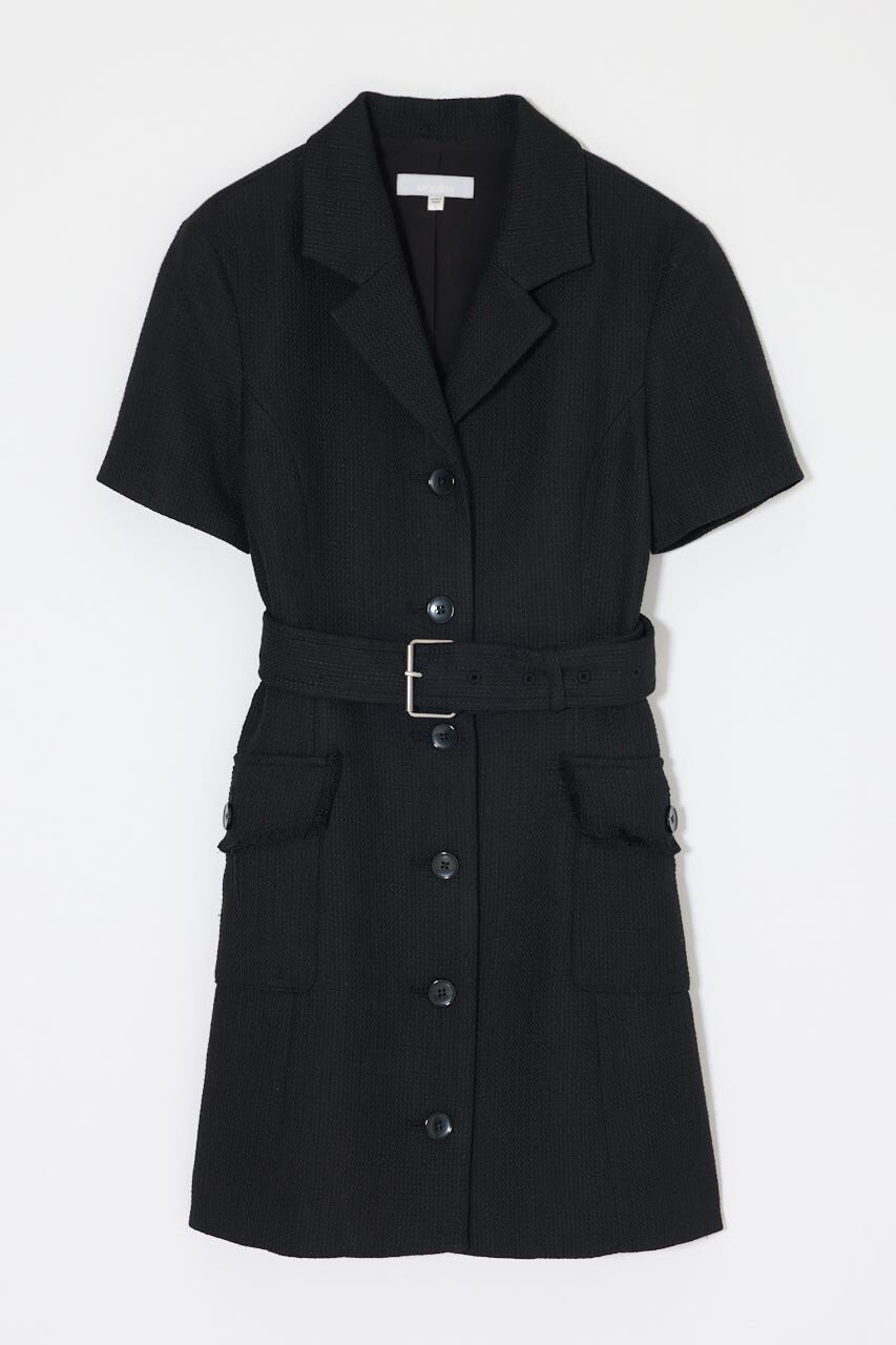 MOUSSY「TWEEDED MINI ドレス」|ワンピース|