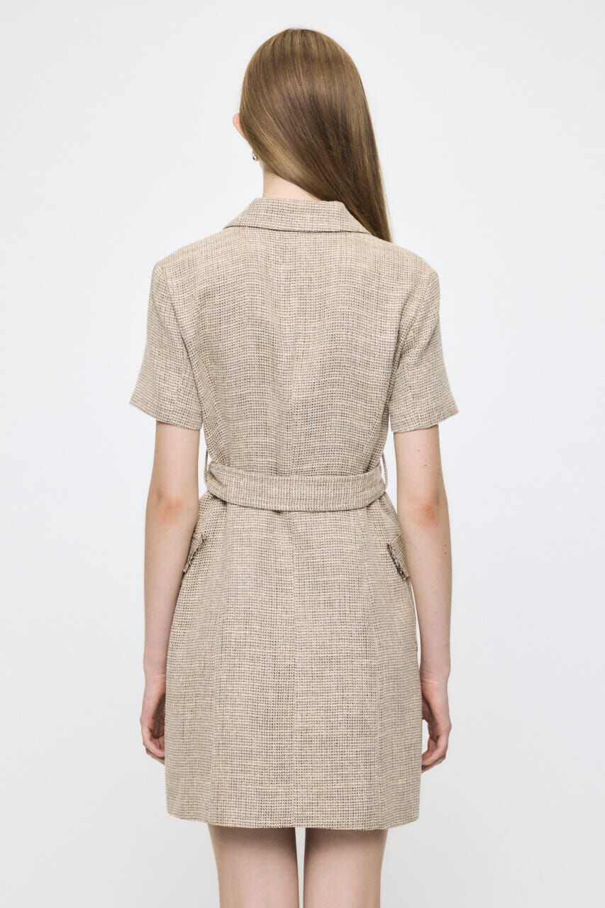 MOUSSY「TWEEDED MINI ドレス」|ワンピース|