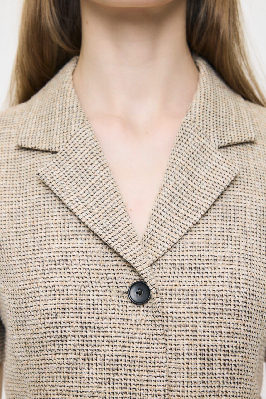 MOUSSY「TWEEDED MINI ドレス」|ワンピース|