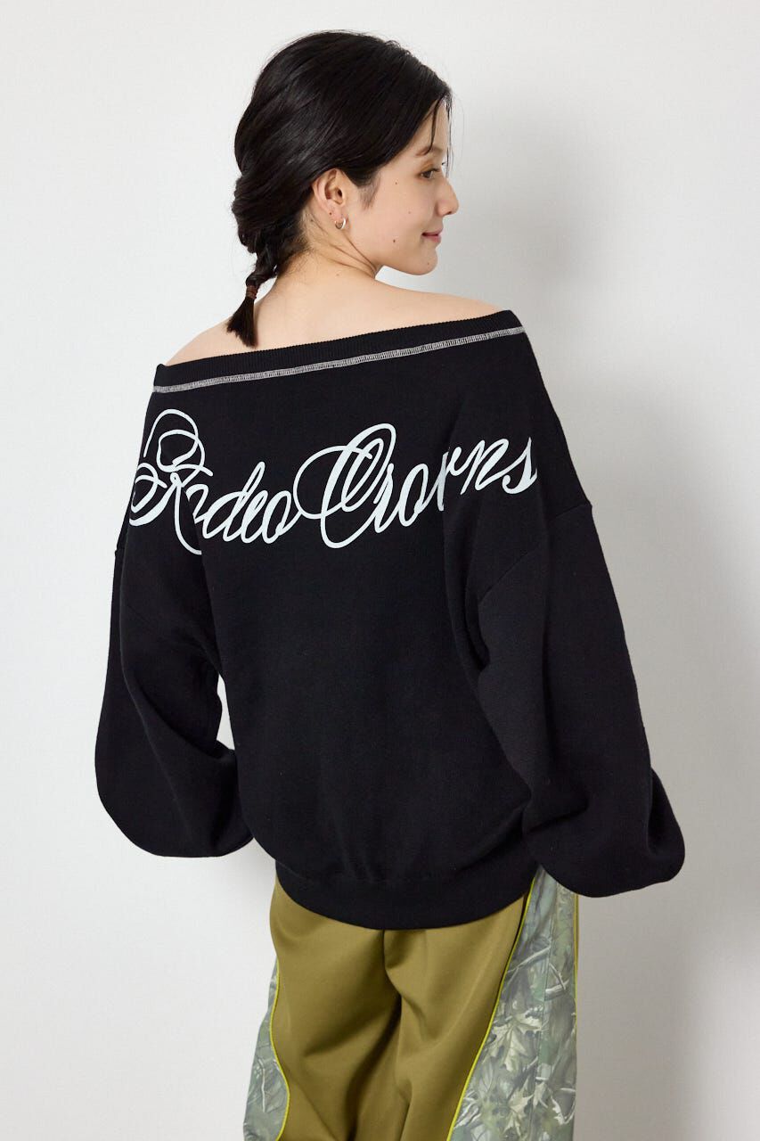 RODEO CROWNS「スウェットライク2wayオフショルニットトップス」|ニット・セーター|