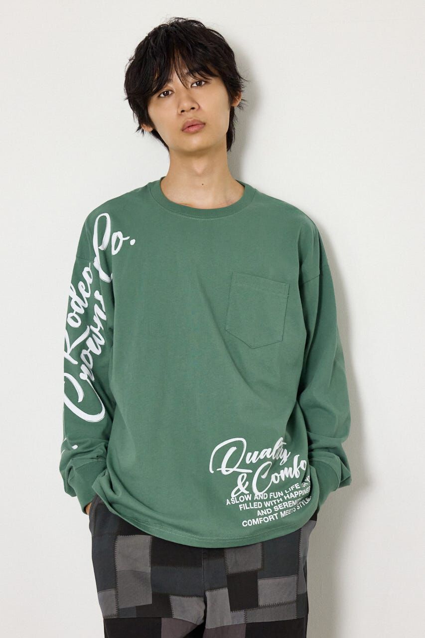 RODEO CROWNS「ショルダーロゴ長袖Tシャツ」|Tシャツ・カットソー|D/GRN3