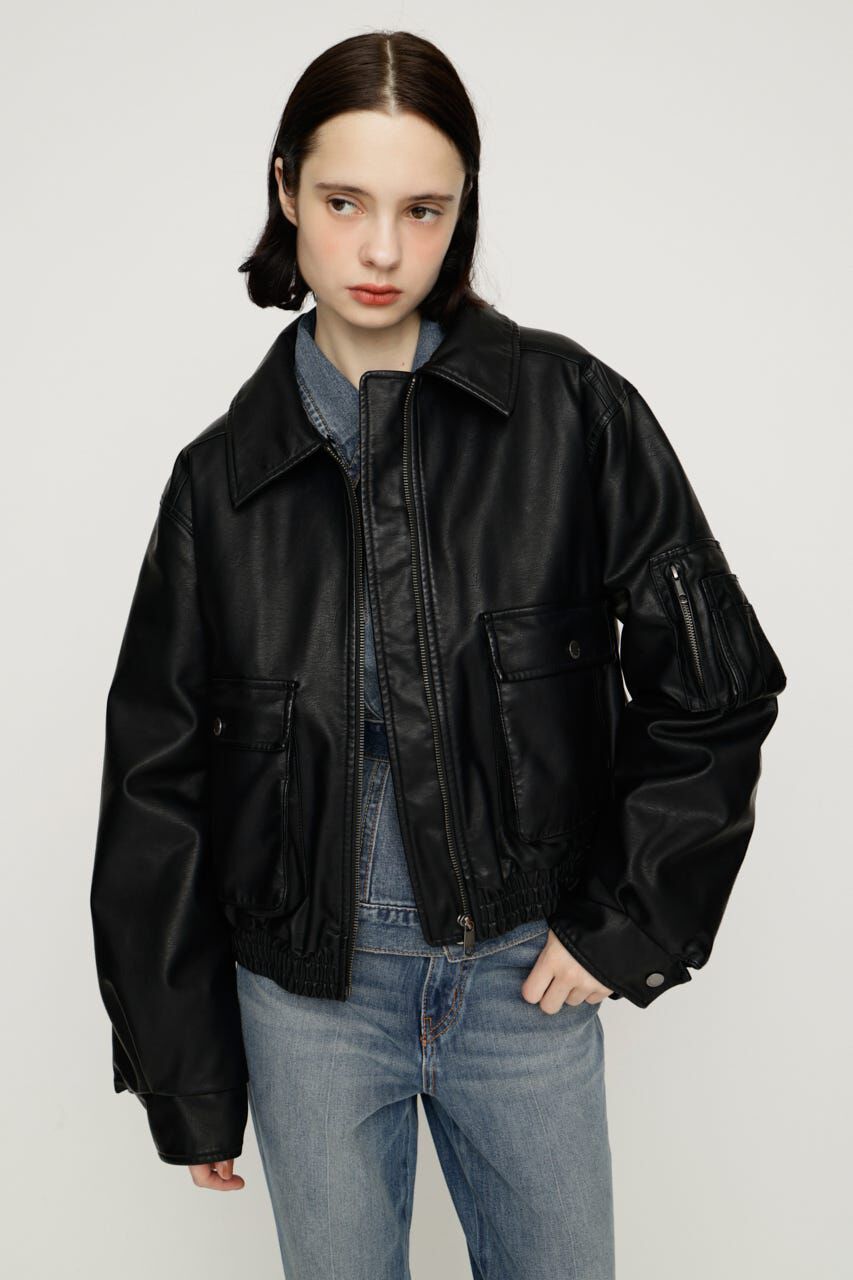 SLY「WASHED PUFFER SHORT ブルゾン」|ブルゾン・スタジャン|