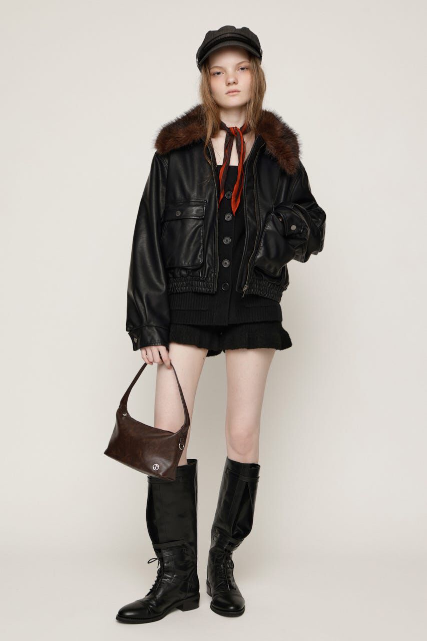 SLY「WASHED PUFFER SHORT ブルゾン」|ブルゾン・スタジャン|