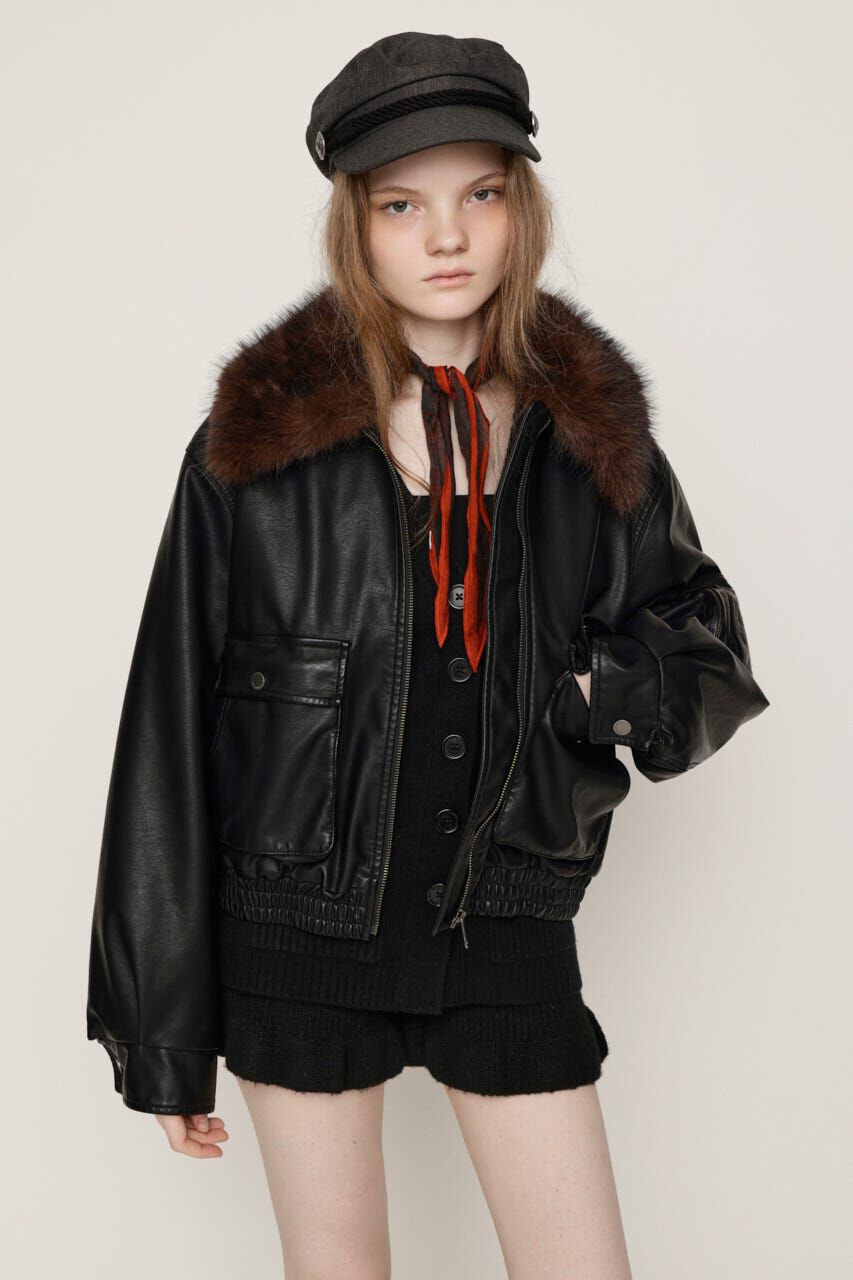 SLY「WASHED PUFFER SHORT ブルゾン」|ブルゾン・スタジャン|