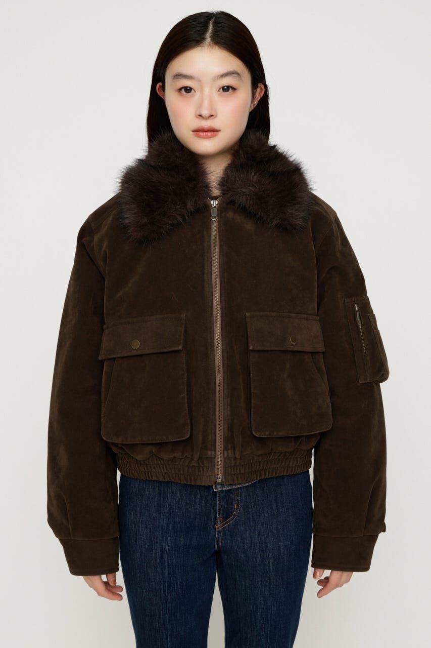SLY「WASHED PUFFER SHORT ブルゾン」|ブルゾン・スタジャン|