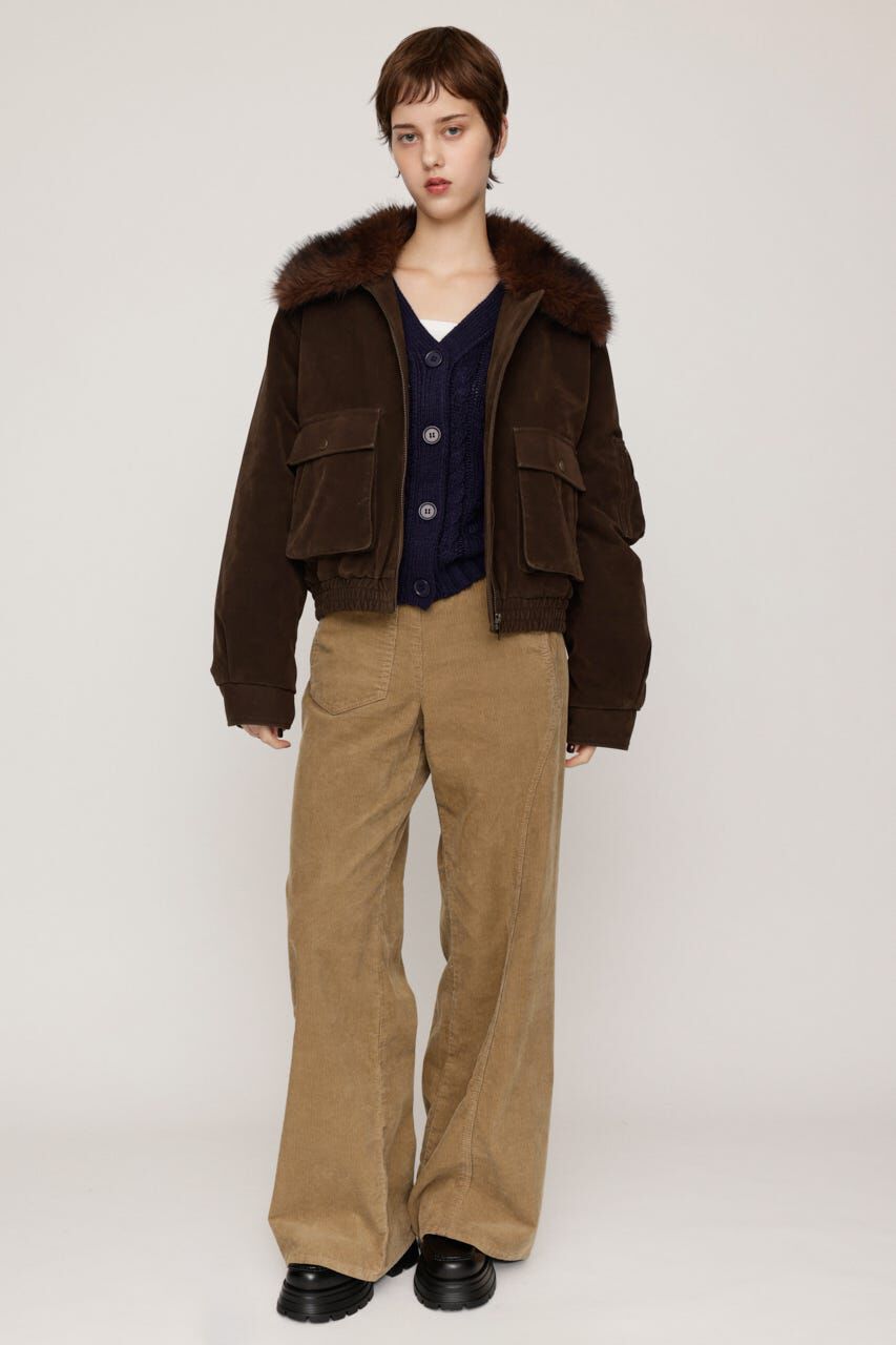 SLY「WASHED PUFFER SHORT ブルゾン」|ブルゾン・スタジャン|