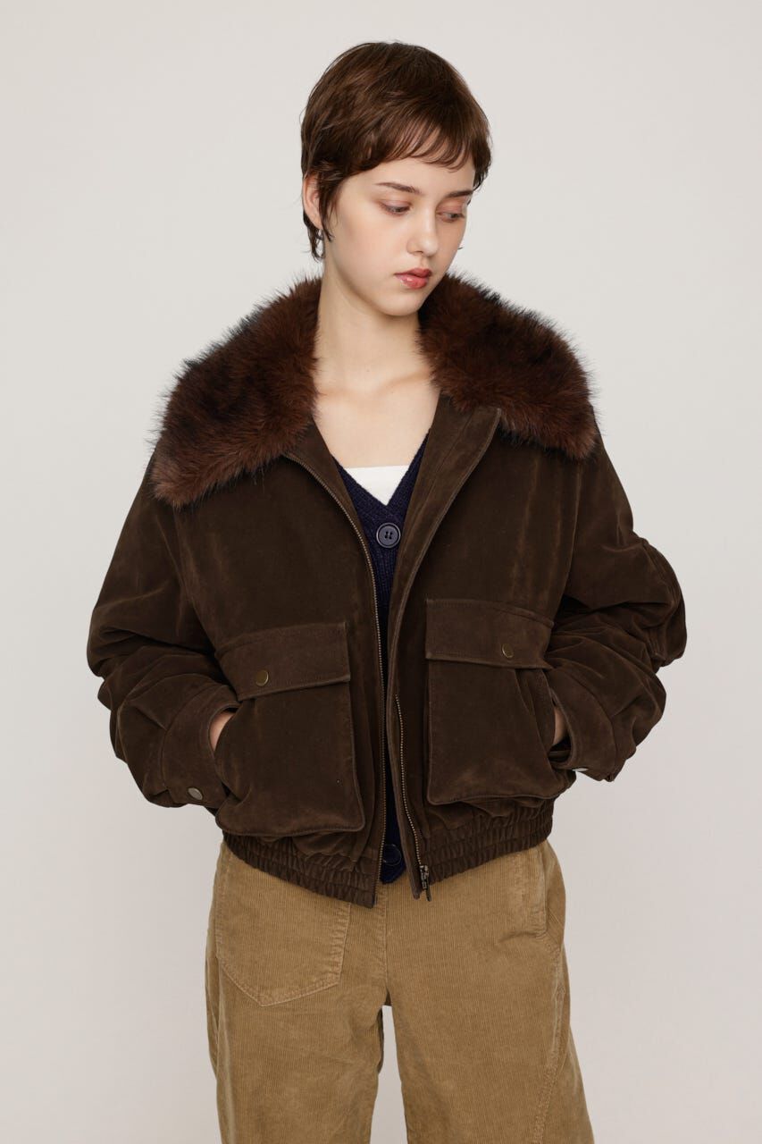 SLY「WASHED PUFFER SHORT ブルゾン」|ブルゾン・スタジャン|