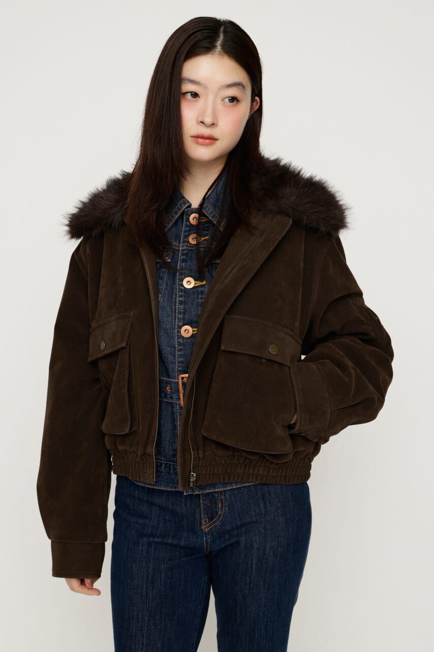 SLY「WASHED PUFFER SHORT ブルゾン」|ブルゾン・スタジャン|
