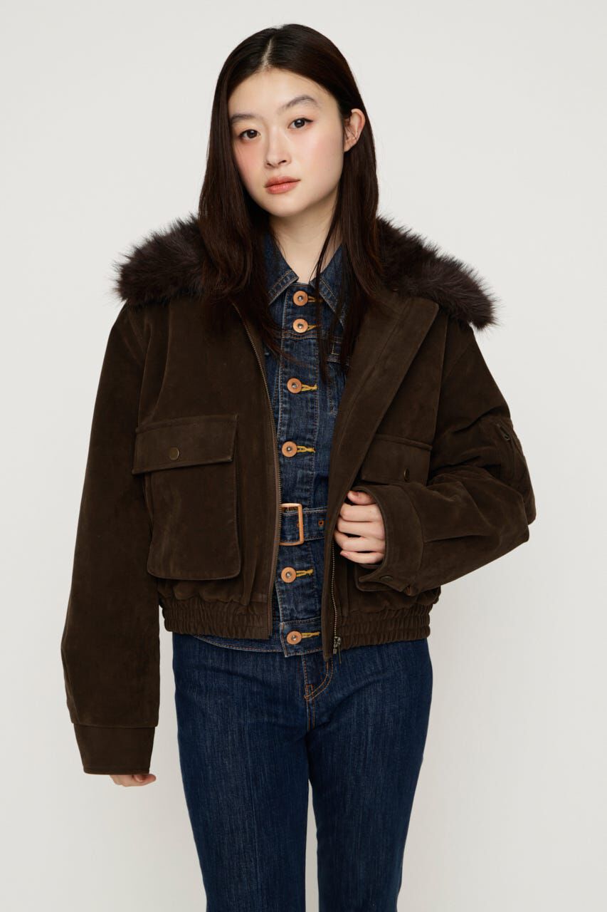 SLY「WASHED PUFFER SHORT ブルゾン」|ブルゾン・スタジャン|