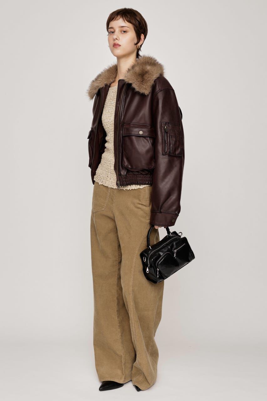 SLY「WASHED PUFFER SHORT ブルゾン」|ブルゾン・スタジャン|