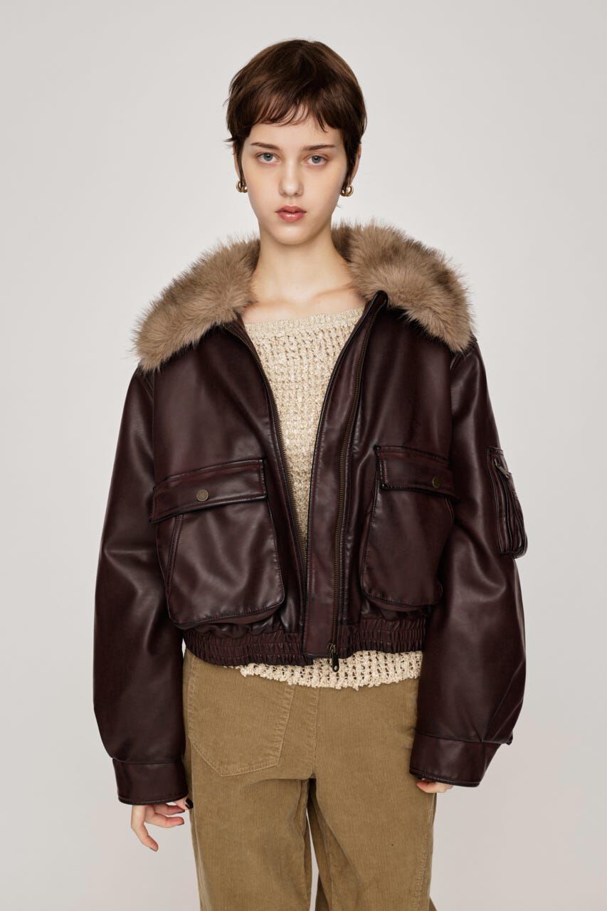SLY「WASHED PUFFER SHORT ブルゾン」|ブルゾン・スタジャン|