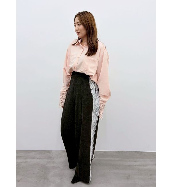 LAGUNAMOON「サイドレースワイドパンツ」|その他|