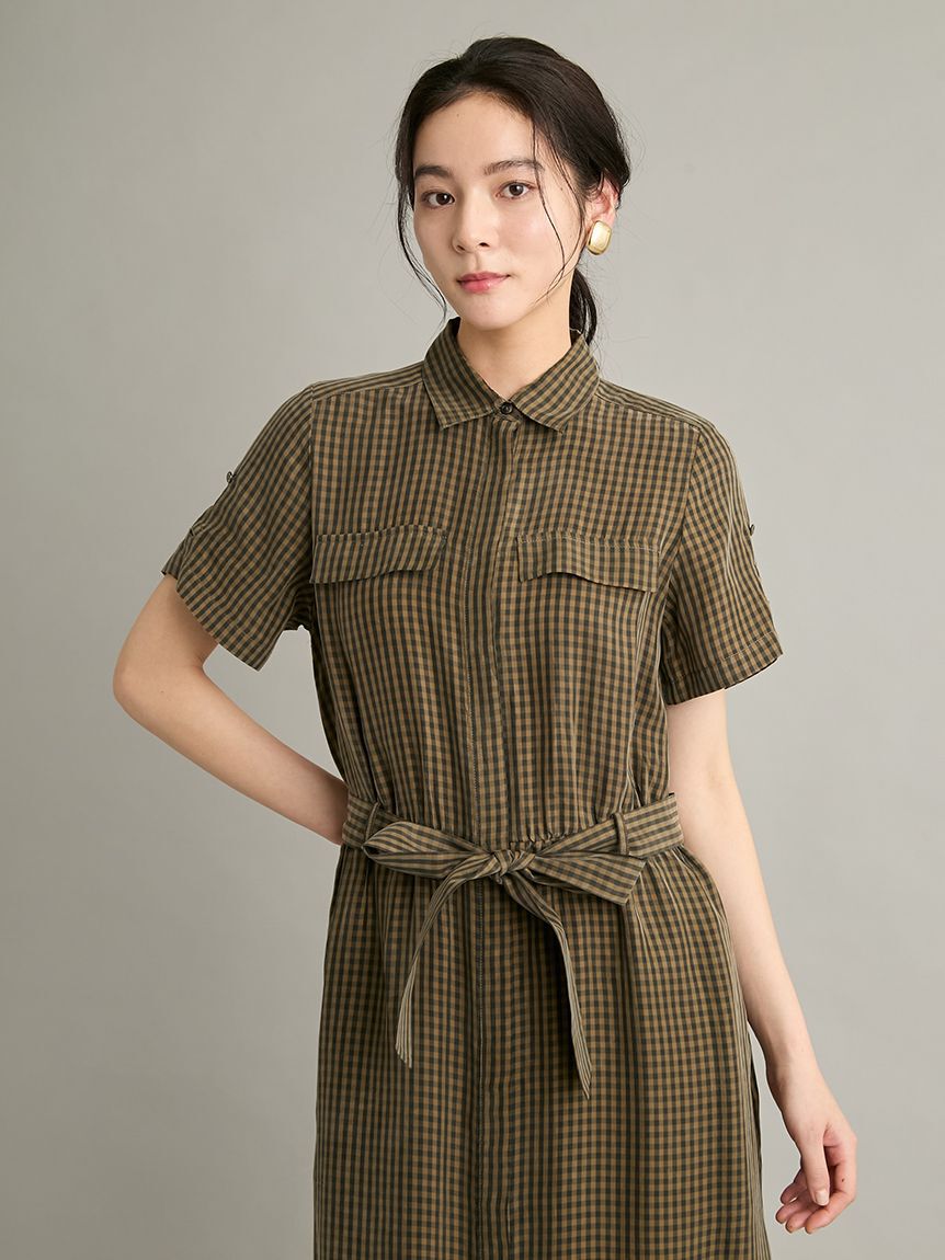 新品タグ付き　MilaOwen　【ウォッシャブル】シャツナローワンピース ウォッシャブル】シャツナローワンピース（Mila Owen）｜ルミネの