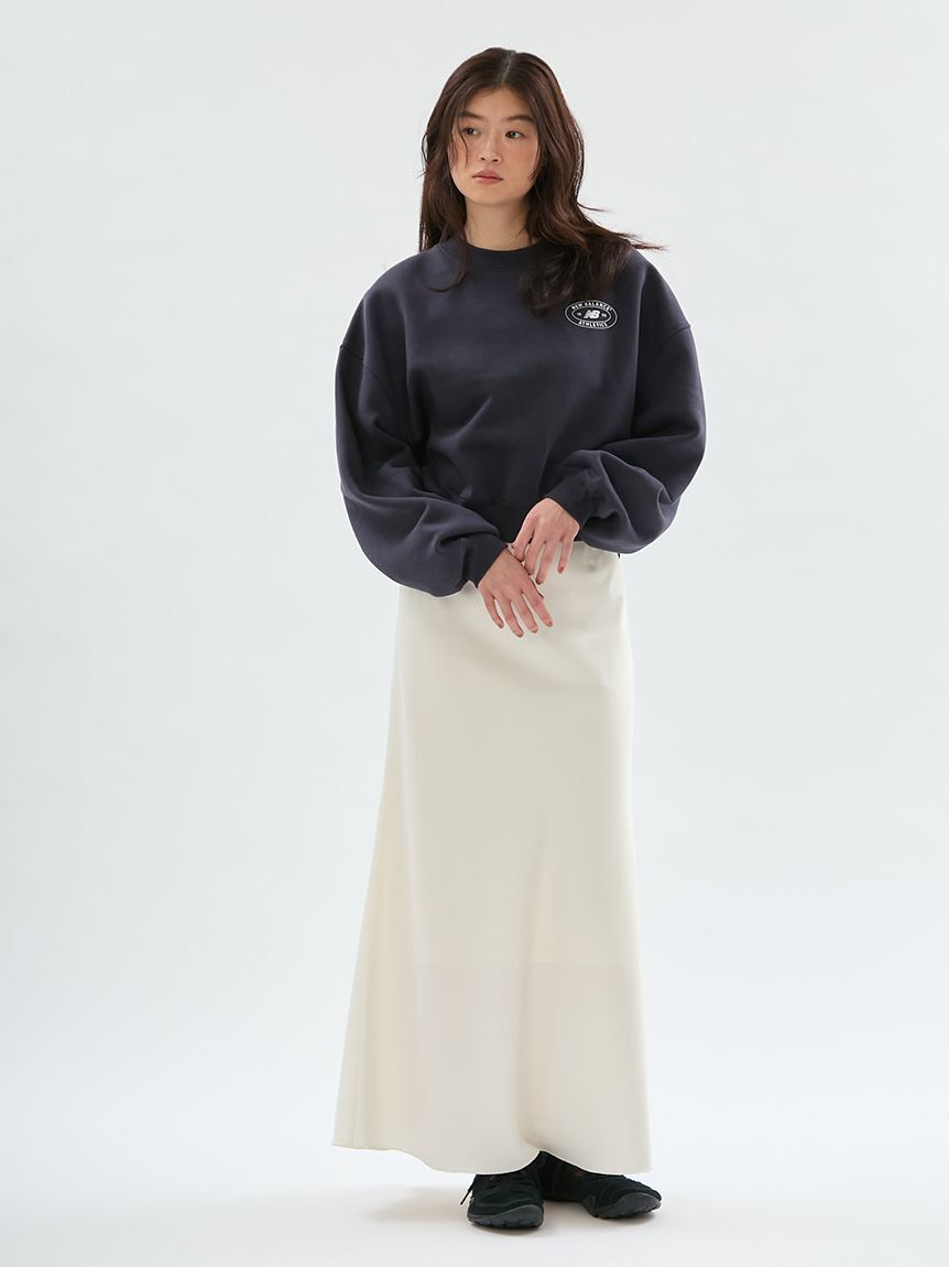 emmi atelier「emmiロゴゴムジャガードサテンナロースカート」|スカート|
