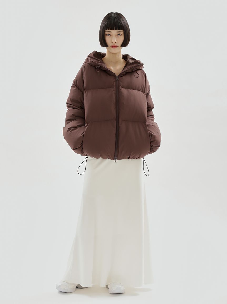 emmi atelier「emmiロゴゴムジャガードサテンナロースカート」|スカート|