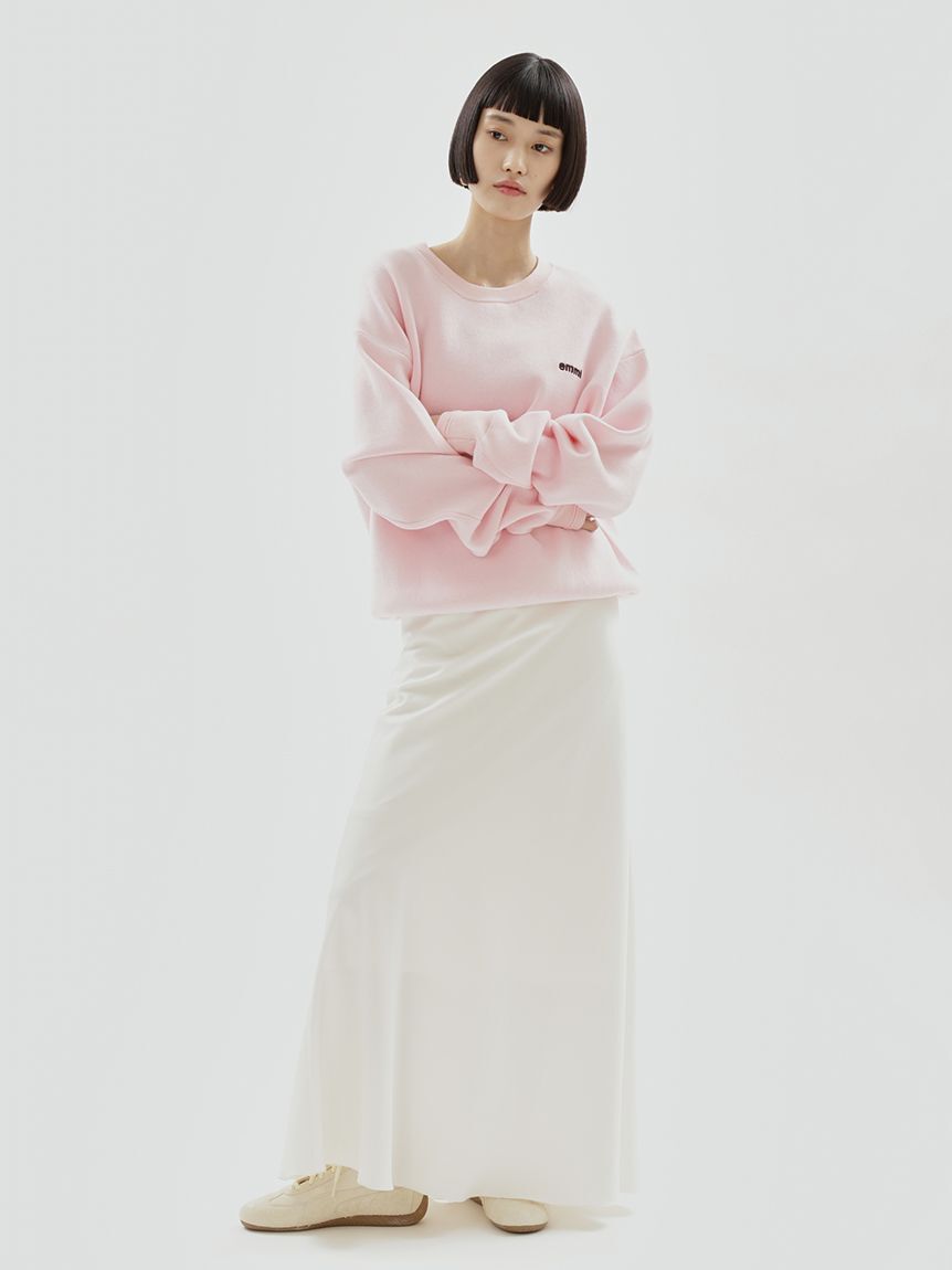 emmi atelier「emmiロゴゴムジャガードサテンナロースカート」|スカート|