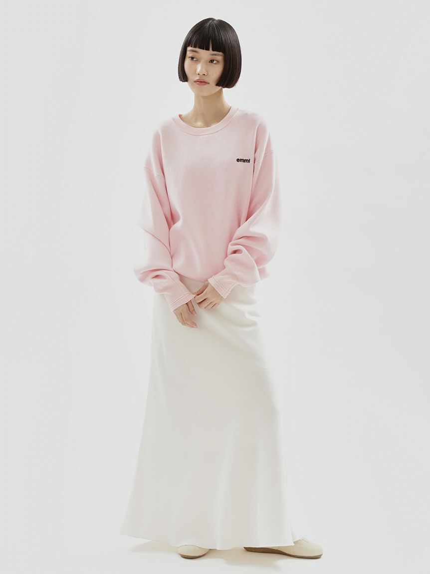 emmi atelier「emmiロゴゴムジャガードサテンナロースカート」|スカート|