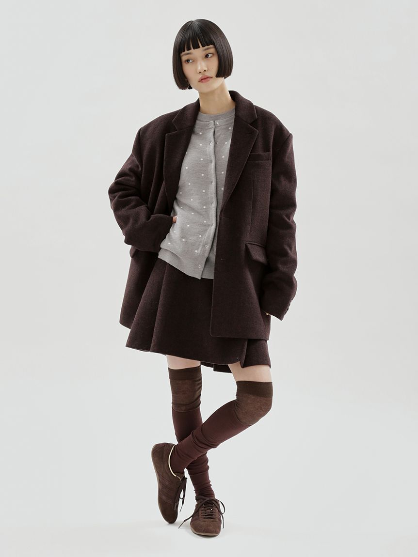 emmi atelier「ウールタックミニスカート【セットアップ対応】」|スカート|