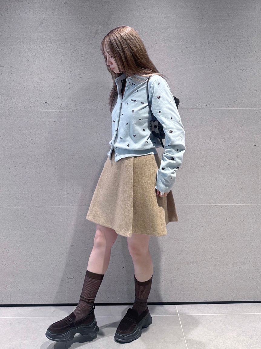 emmi atelier「ウールタックミニスカート【セットアップ対応】」|スカート|