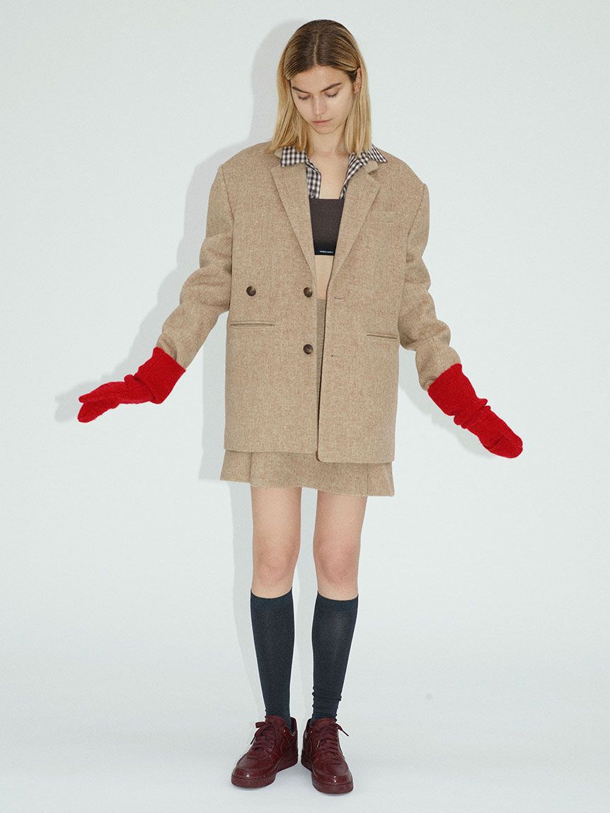 emmi atelier「ウールタックミニスカート【セットアップ対応】」|スカート|