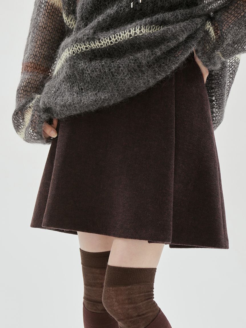 emmi atelier「ウールタックミニスカート【セットアップ対応】」|スカート|